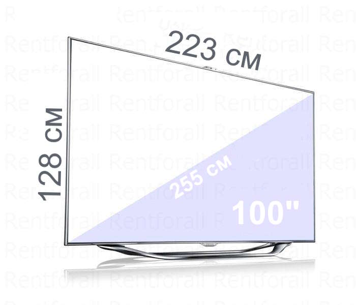 Аренда ЖК панели LG 100 дюймов